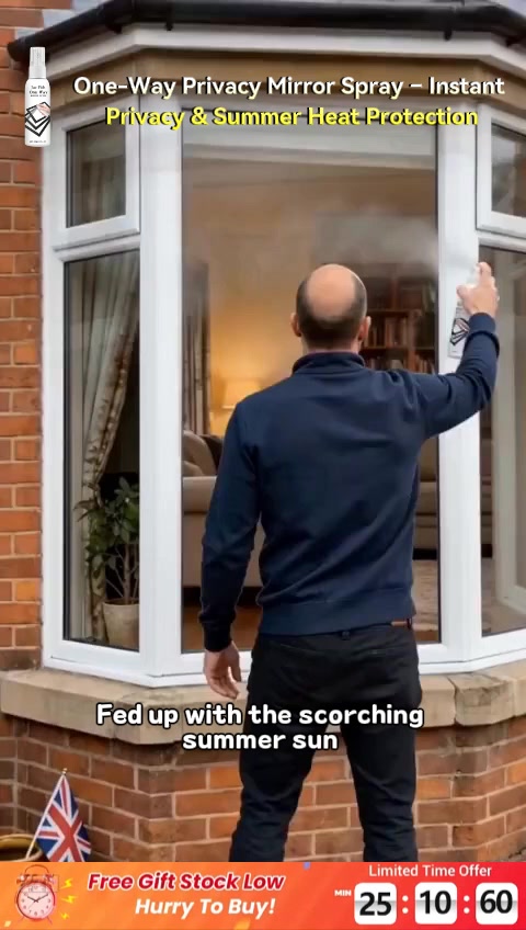 50% OFF Reflective Window Spray | One-Way Mirror Privacy Shield for Home & Car