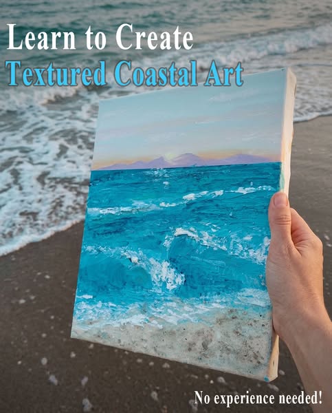 NEW: Coastal Textured Art Class
