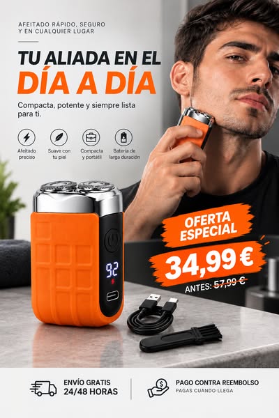 Tu afeitadora, estés donde estés