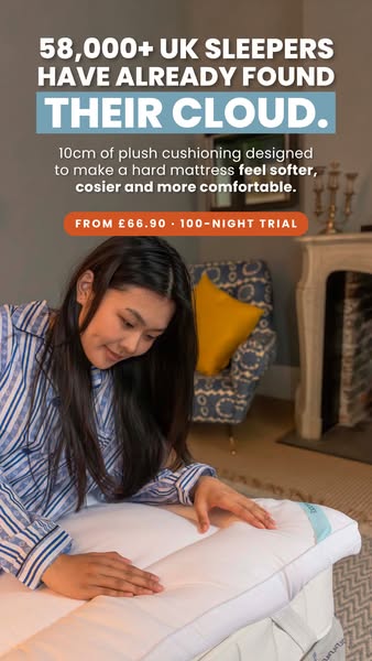 55,000+ UK sleepers choose Cloud Topper