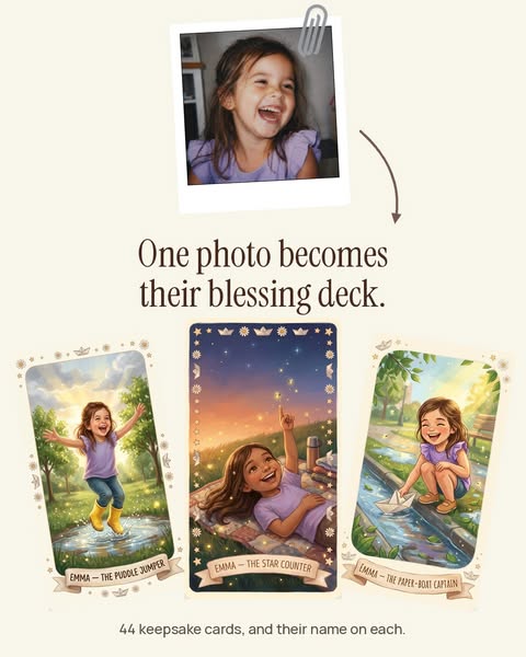 44 Cards About Your Kid, Made From One Photo