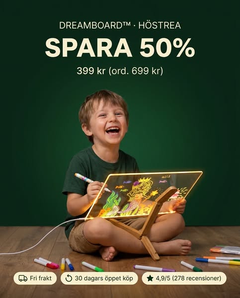 Höstrea: Spara 50%
