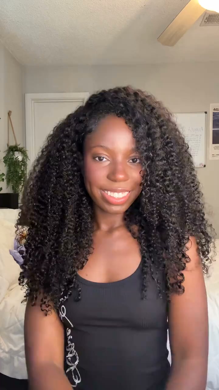 Kinky Curly 18" half wig | 250% Density