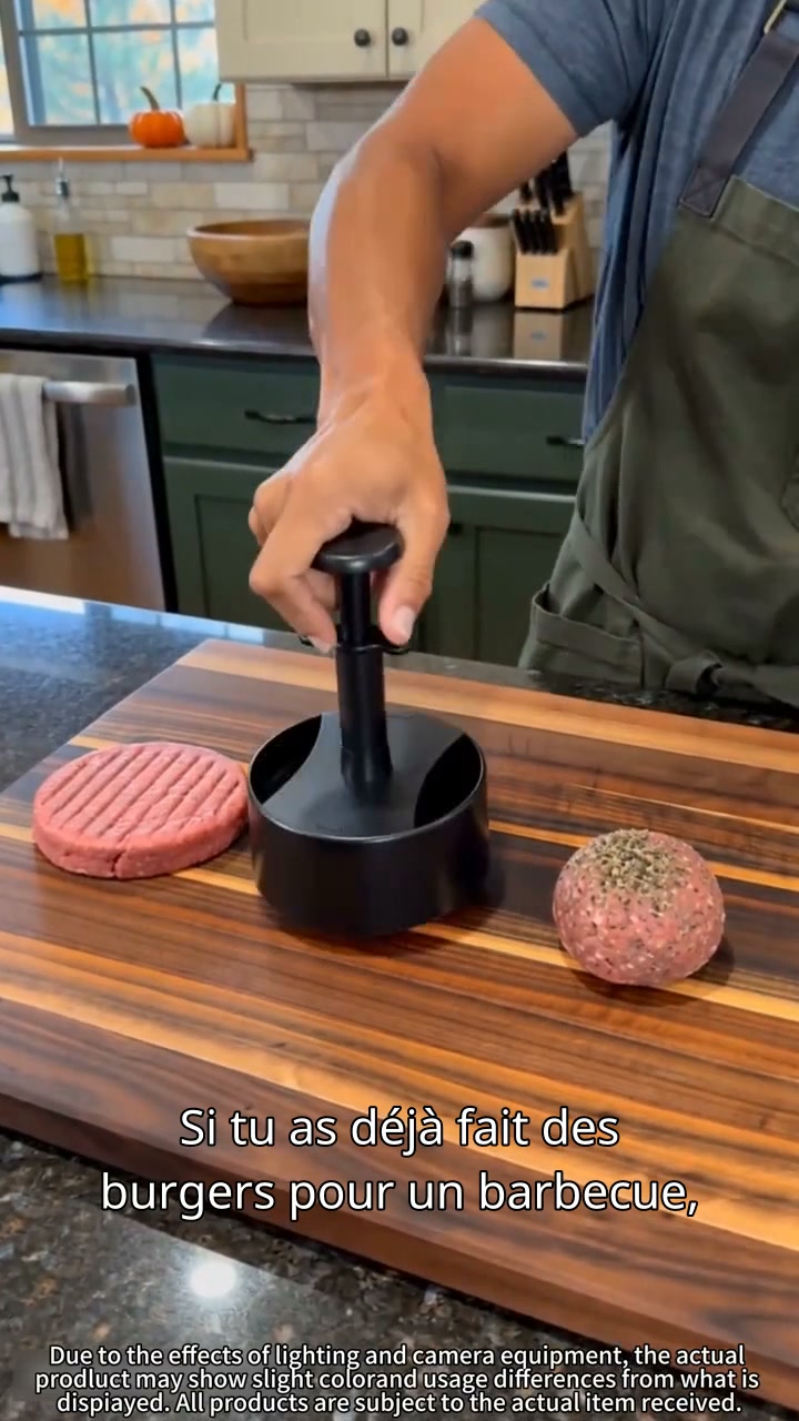 Fini les steaks hachés irréguliers et les burgers qui se cassent à la cuisson !