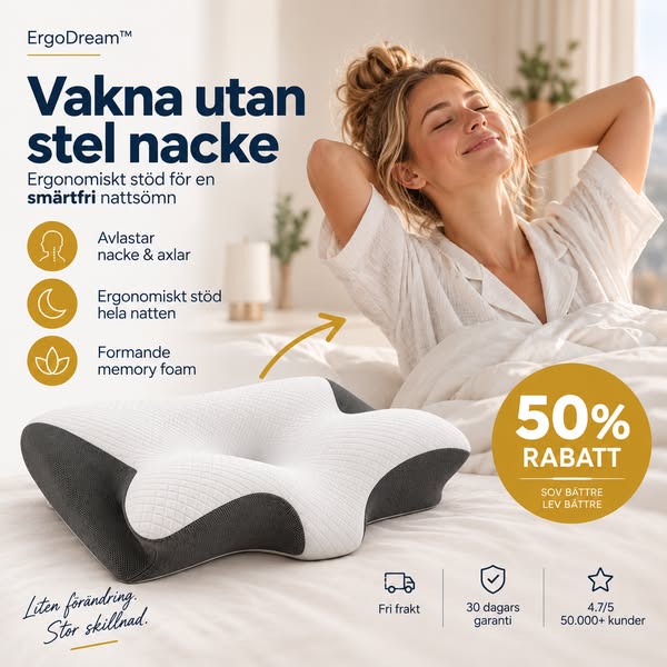 50% RABATT – Sov bättre med ErgoDream™