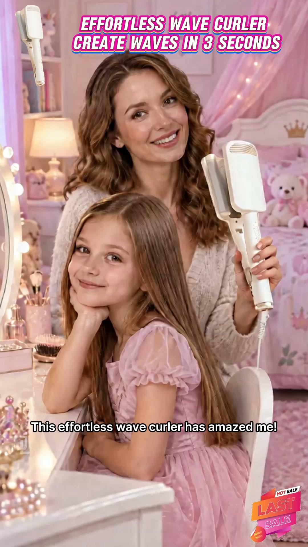 LIMITED-TIME 60%OFF ! Wavy Curling Iron – Salon shine & heat protection