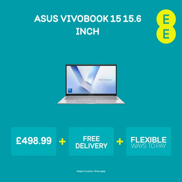 Asus VivoBook 15 15.6 Inch Laptop, Intel Core 5, 16GB, 512GB