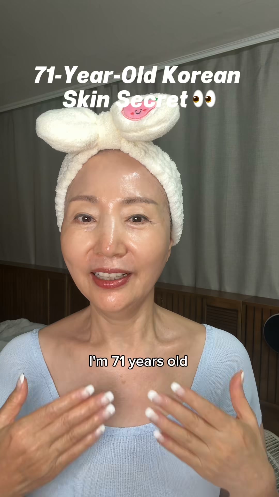 Her Korean Skincare Secret at 71