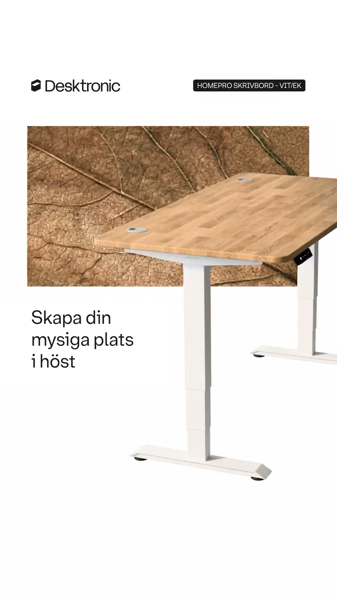 Mysig höst. Nytt skrivbord.