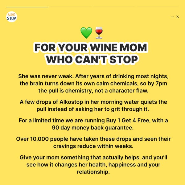 I stopped lecturing Mom about her wine