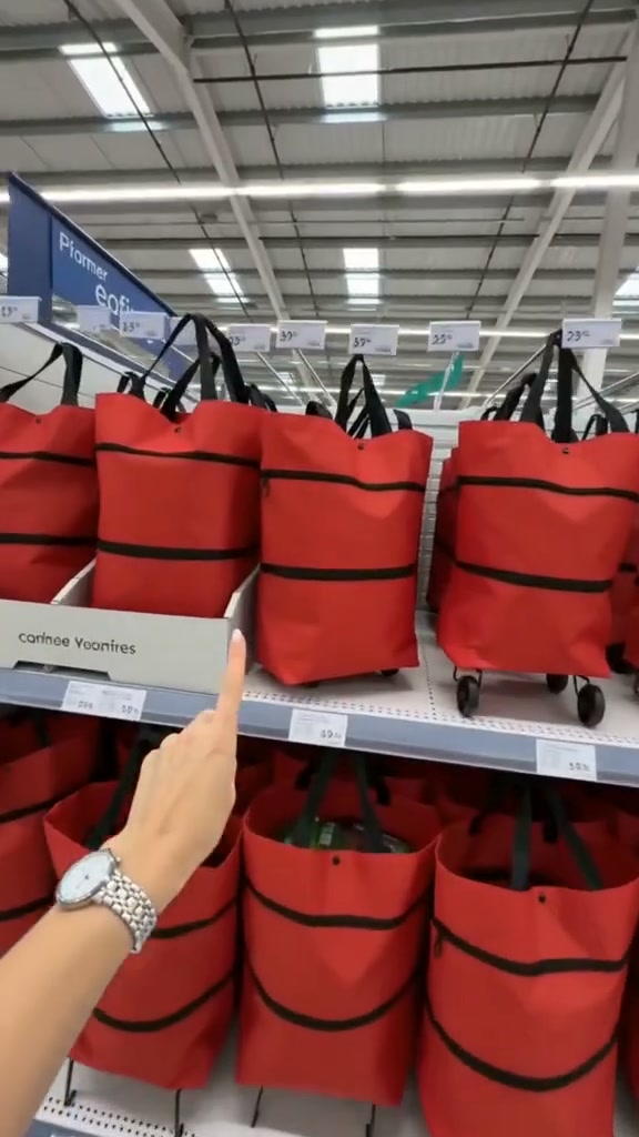 LAST DAY SALE ONLY ￡7.99!!2-in-1 Foldable Shopping Cart