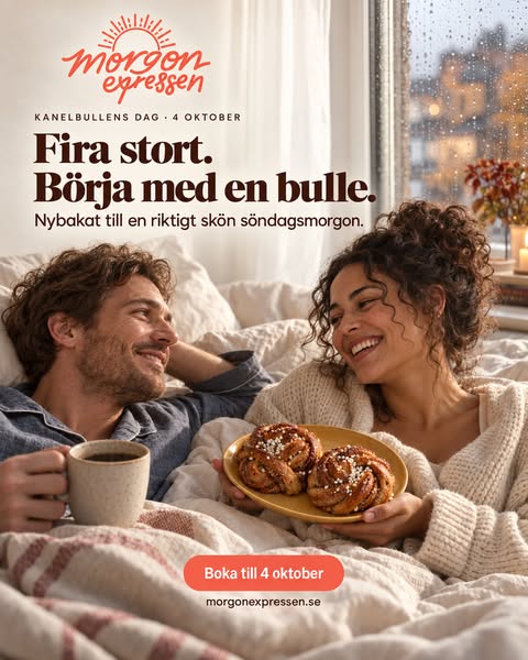 Fira stort. Börja med en bulle.