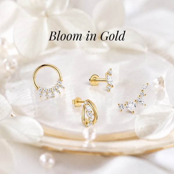 14K Gold Piercing Jewelry