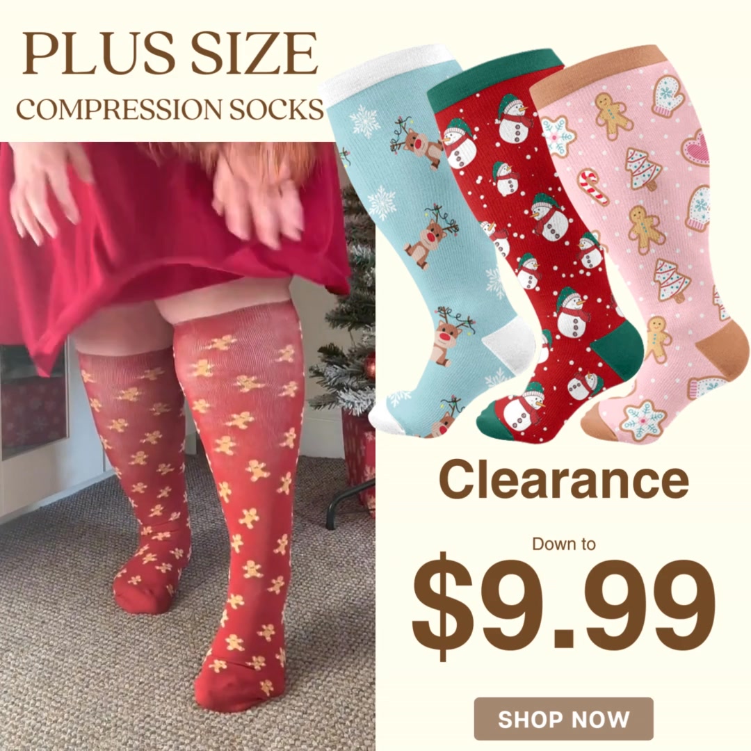 $9.99 Plus Size Compression Socks