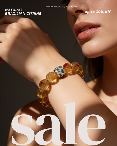 Amber Glow Citrine Bracelet