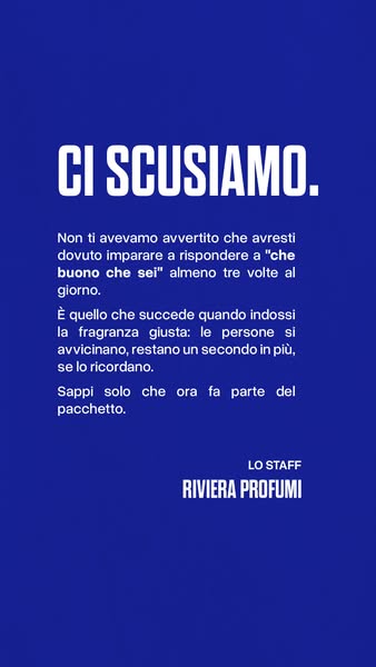 Scegli il tuo profumo su Riviera