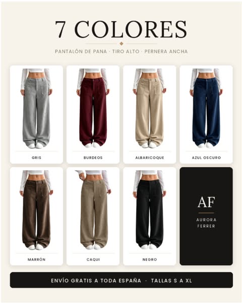 7 colores, un mismo corte