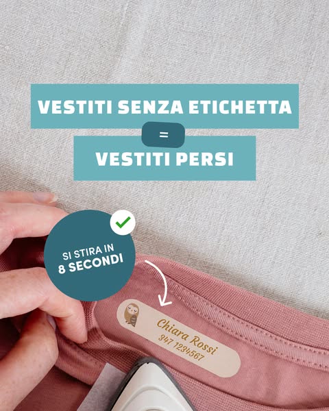 Etichette termoadesive | in 8 secondi