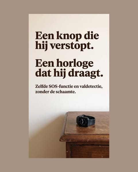Horloge met valdetectie - zonder abonnement