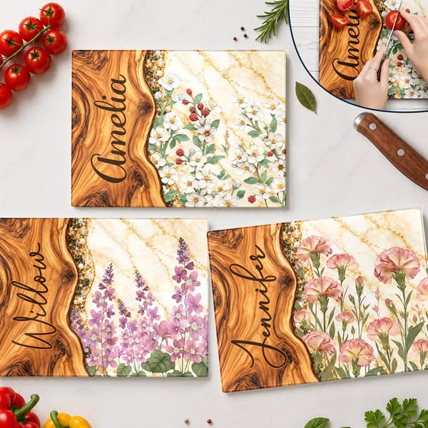 Gift For Her Sister Daughter Wife Friend - Personalized Faux Wooden Re