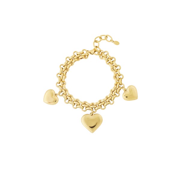 Trio hart armband vet statement dames sieraden – Santeli Jewelry