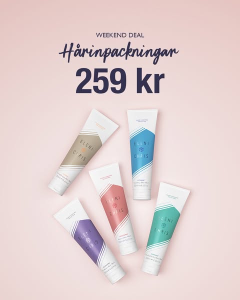 35 % rabatt på alla hårinpackningar
