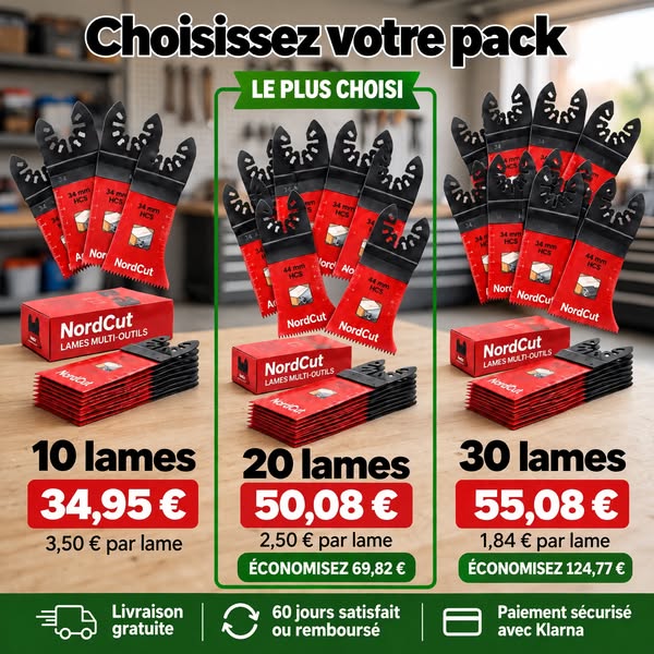 Des lames multifonction qui facilitent le travail