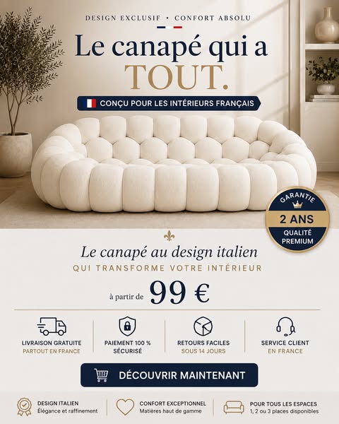 Canapé Nuage Design