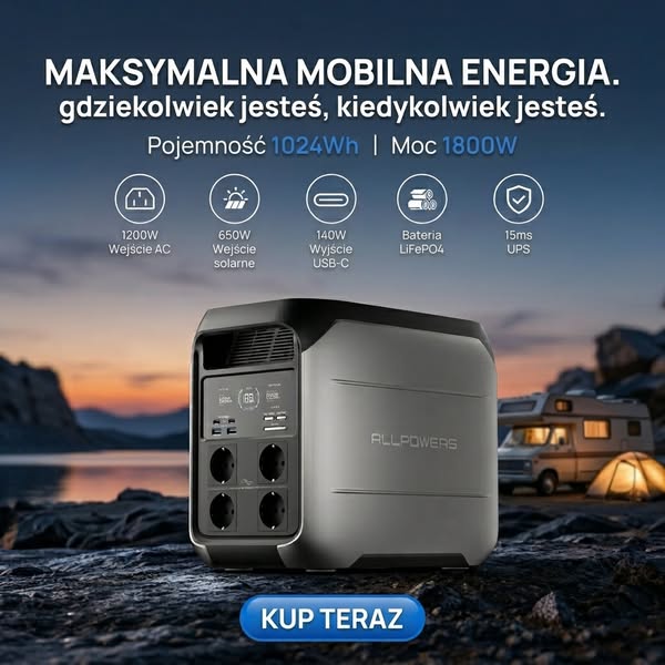 ALLPOWERS VOLIX P1800Więcej mocy. Bez dodatkowego hałasu.