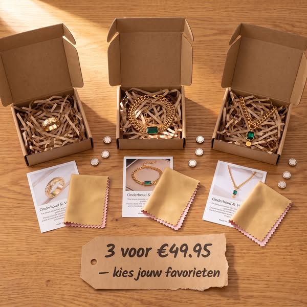3 producten naar keuze voor € 49,95