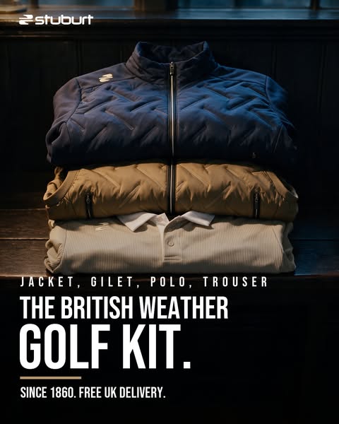 Polo, gilet, jacket. In that order.