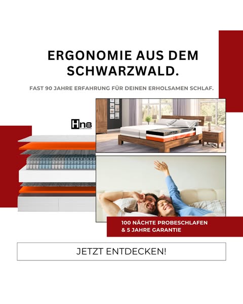 Ergonomie-Upgrade für dein Bett. Qualität "Made in Schwarzwald".