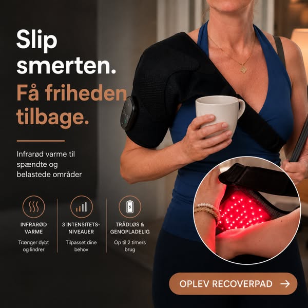 Infrarød lysbehandling til smertelindring og bedre restitution.