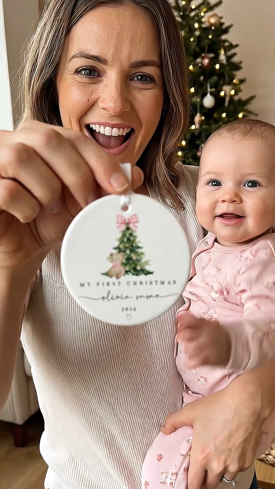 Personalized Baby First Xmas Ornament