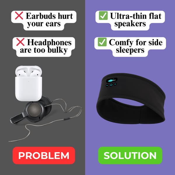 SnoozeBand™ Sleep Headphones