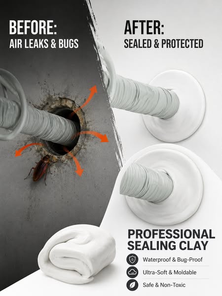 The creative behind it: 10Pcs Professional Sealant Clay - Waterproof & Anti-Insect Wall Hole Filler Mud - 5 Pcs