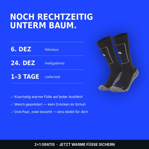 Endlich warme Füße