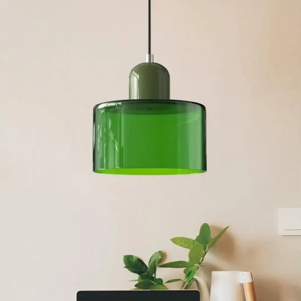 Suspension en verre teinté cylindre Morandi KL17
