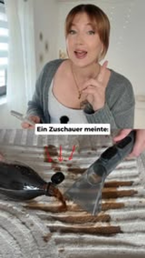 1 Liter Cola, weißer Teppich
