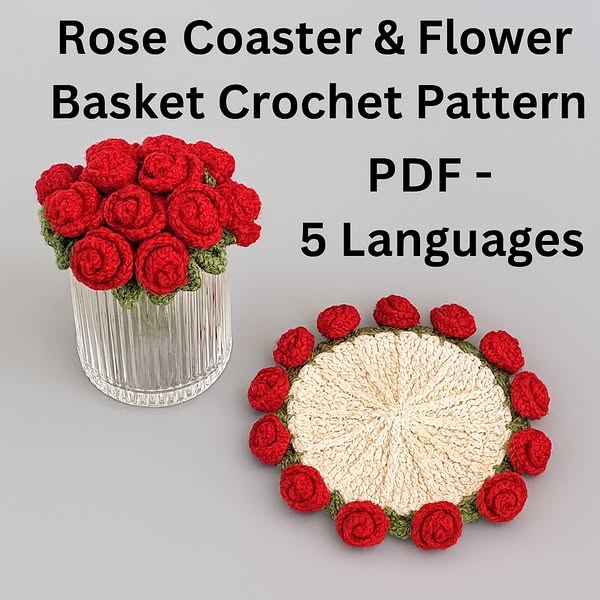 Turn Your Table into a Rose Garden – Crochet Your Own Floral Magic!