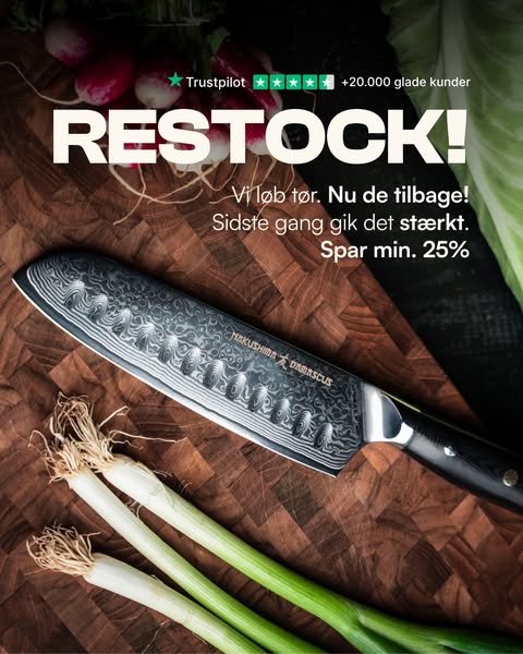 Op til 50% rabat ved knivsæt!