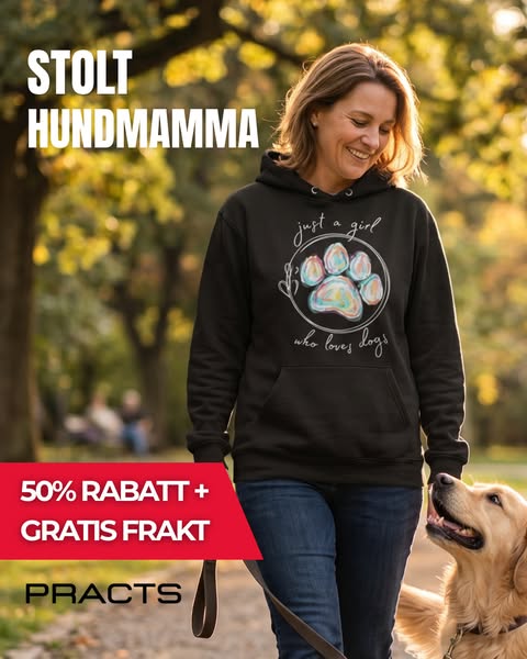 PRACTS Tasshjärta Hoodie – För hundmammor som bär hjärtat på ärmen