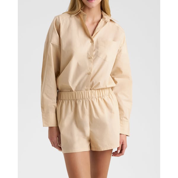 Light Popeline Bahia Shorts - C22BV - Bleached Sand