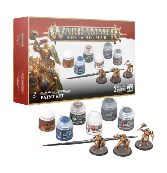 Warhammer Age of Sigmar: Stormcast Eternals + Paint Set By Games Workshop