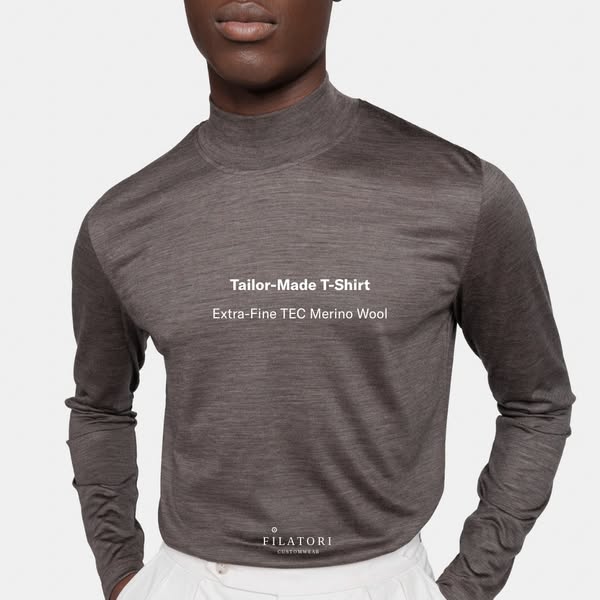 Made to measure wool t-shirt, create your size here