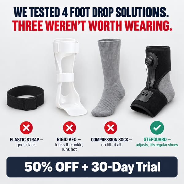 We Tested 4 Foot Drop Solutions. Only 1 Works While You Walk.
