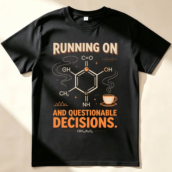 Running On Caffeine And Questionable Decisions.
