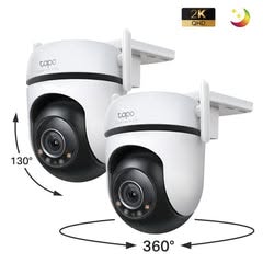 C520WS 2K Outdoor Pan/Tilt/Zoom Security Camera Twin Pack