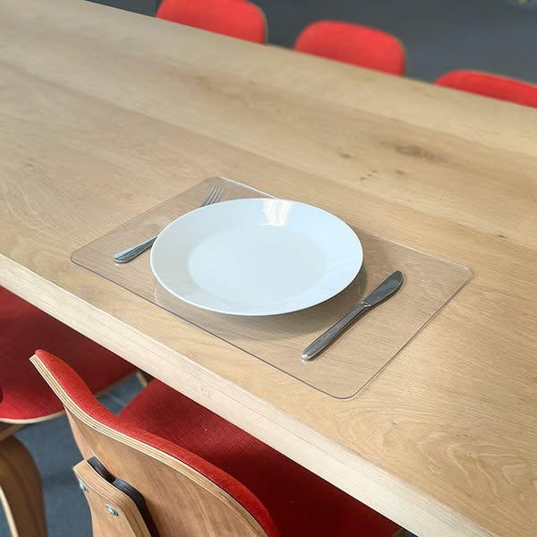 Doorzichtige Placemat