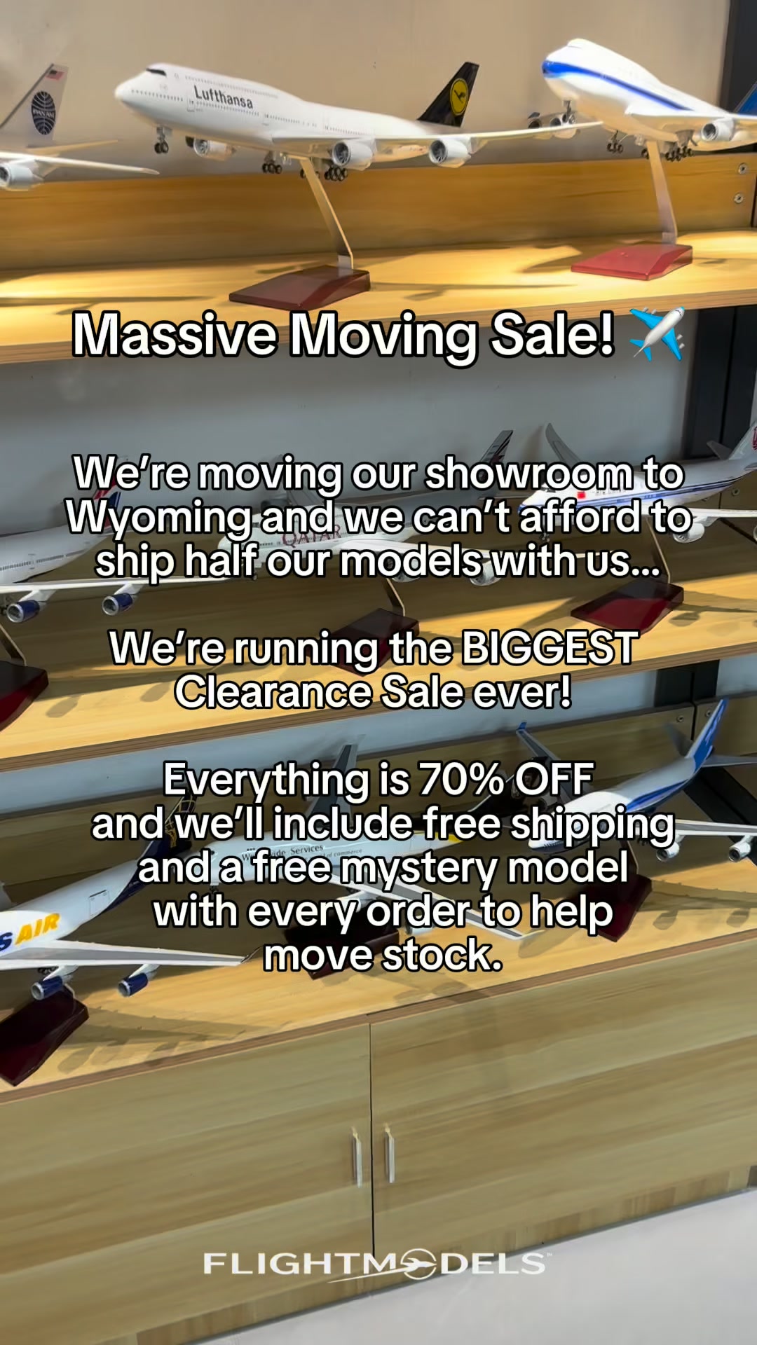 MASSIVE MOVING SALE – 70% OFF